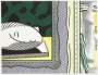 Roy Lichtenstein: Two Paintings: Sleeping Muse - Signed Print