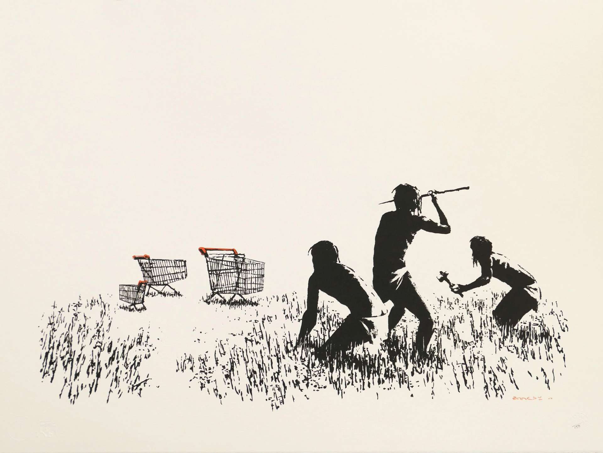 Trolley Hunters - Signed Print by Banksy 2007 - MyArtBroker