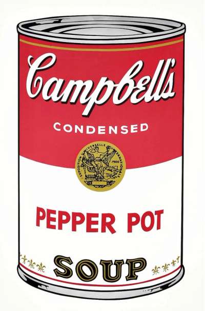 Andy Warhol: Campbell’s Soup I, Pepper Pot (F. & S. II.51) - Signed Print