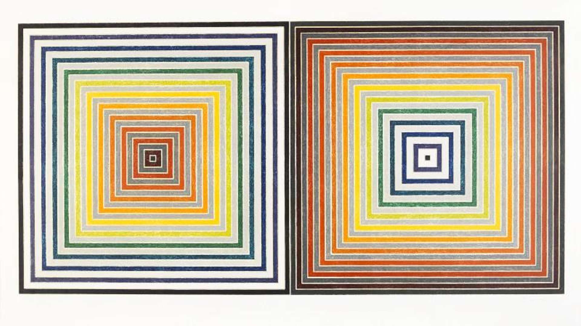 Double Gray Scramble - Signed Print by Frank Stella 1973 - MyArtBroker