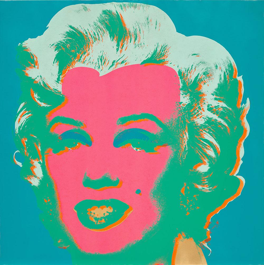 東京限定アンディ・ウォーホル「Marilyn Monroe27　Sunday B.Morning」シルクスクリーン/サンデーBモーニング証明書あり/額新品 シルクスクリーン