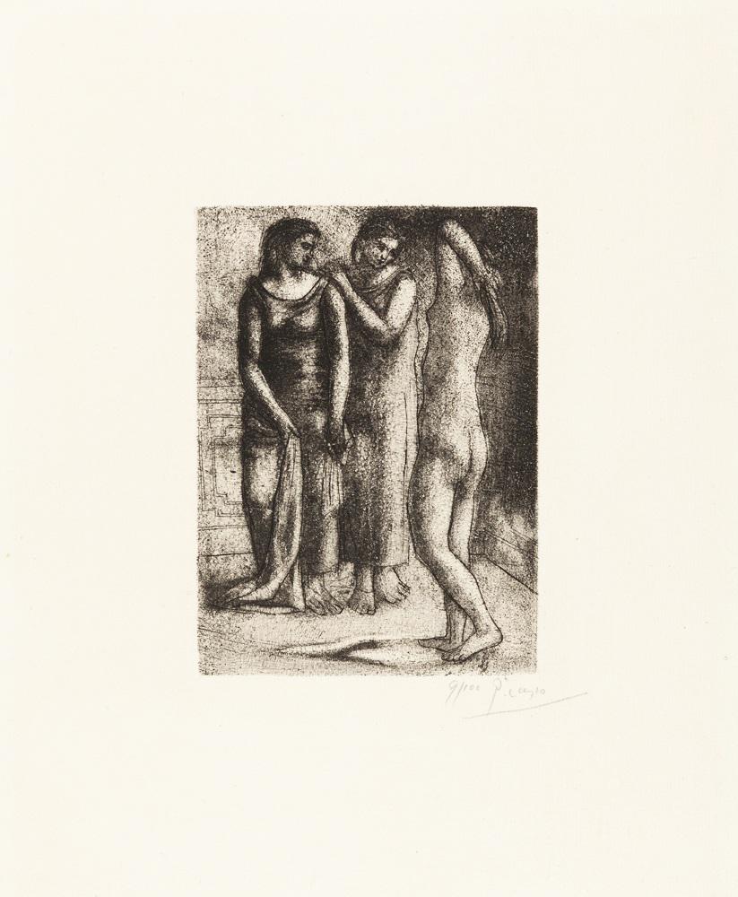 パリコレクション Une Dévoilant Faune Picasso Pablo Femme 1939 Print) (Signed 絵画