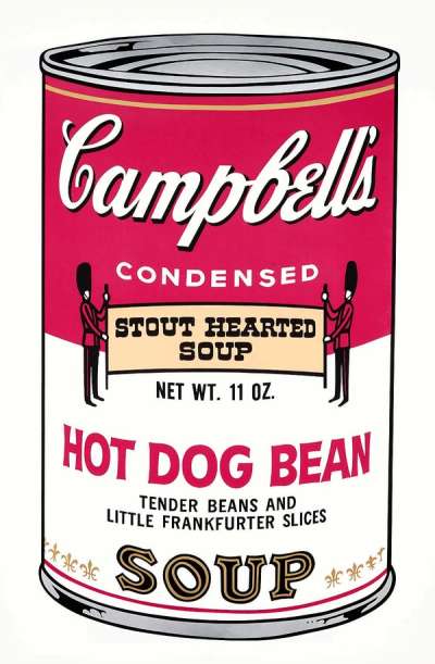Campbell's Soup II, Hot Dog Bean (F. & S. II.59) - Signed Print by Andy Warhol 1969 - MyArtBroker