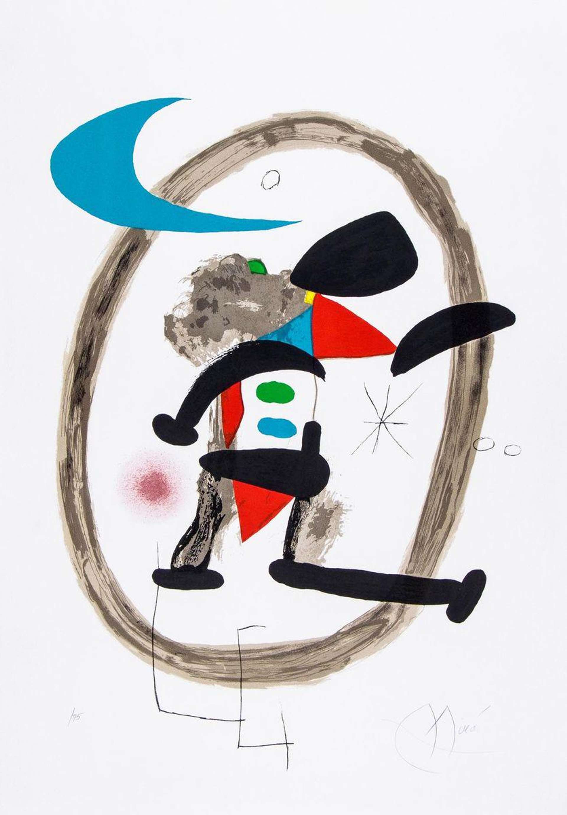 Joan Miró: Arlequin Circonscrit - Signed Print