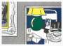Roy Lichtenstein: Two Paintings: Green Lamp - Signed Print