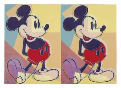 Double Mickey Mouse - Signed Print by Andy Warhol 1981 - MyArtBroker