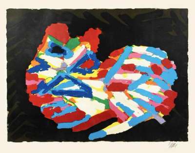 House Cat - Signed Print by Karel Appel 1978 - MyArtBroker