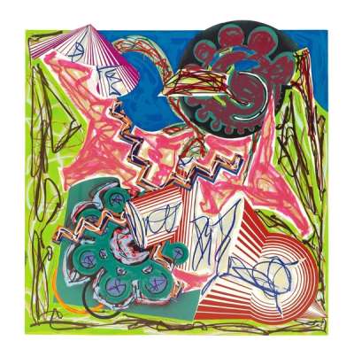 Frank Stella: Then Came An Ox And Drank The Water - Signed Print