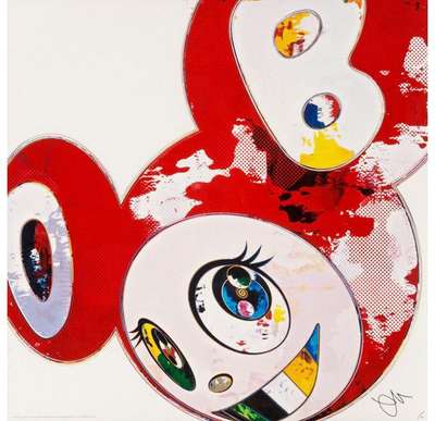 And Then The Polke Method (red) - Signed Print by Takashi Murakami 2013 - MyArtBroker