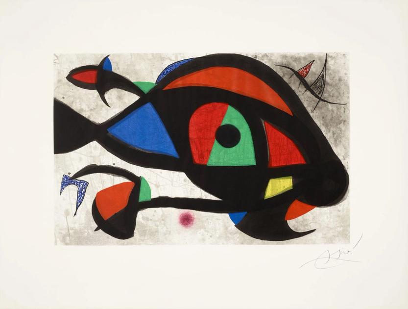 Joan Miro Le Beluga (Signed Print) 1975