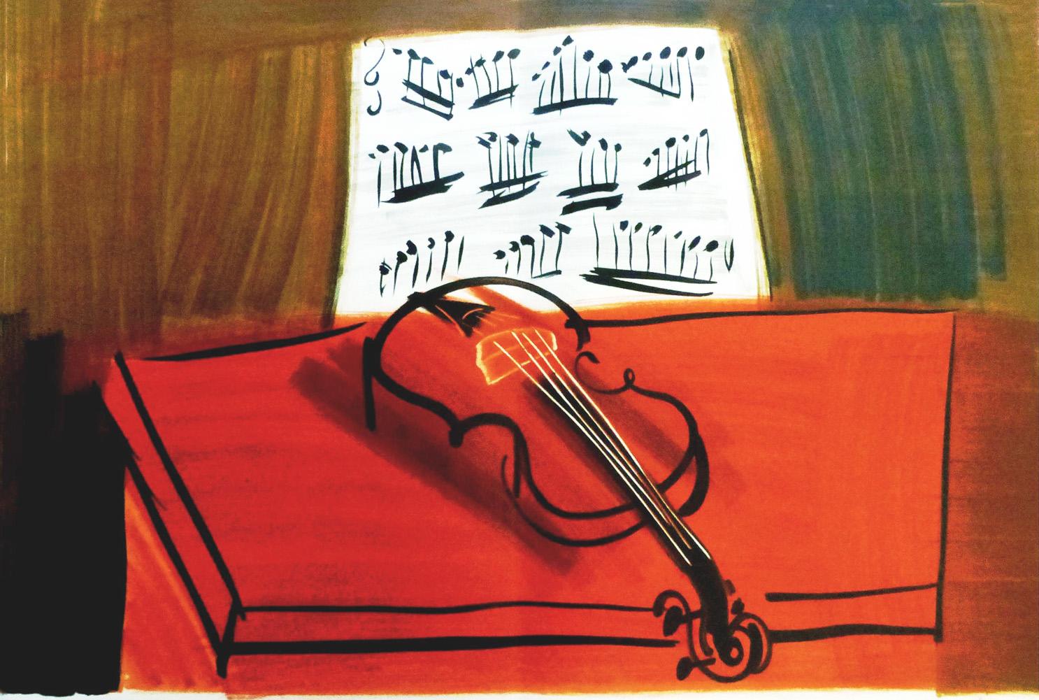 Raoul Dufy Red Violin (Signed Print) 1963 | MyArtBroker