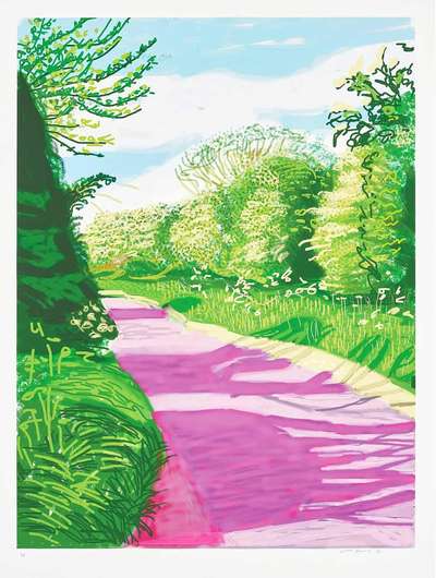 The Arrival Of Spring In Woldgate East Yorkshire 31st May 2011 - Signed Print by David Hockney 2011 - MyArtBroker
