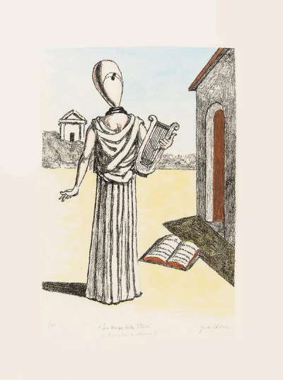 La Musa Della Storia - Signed Print by Giorgio De Chirico 1972 - MyArtBroker