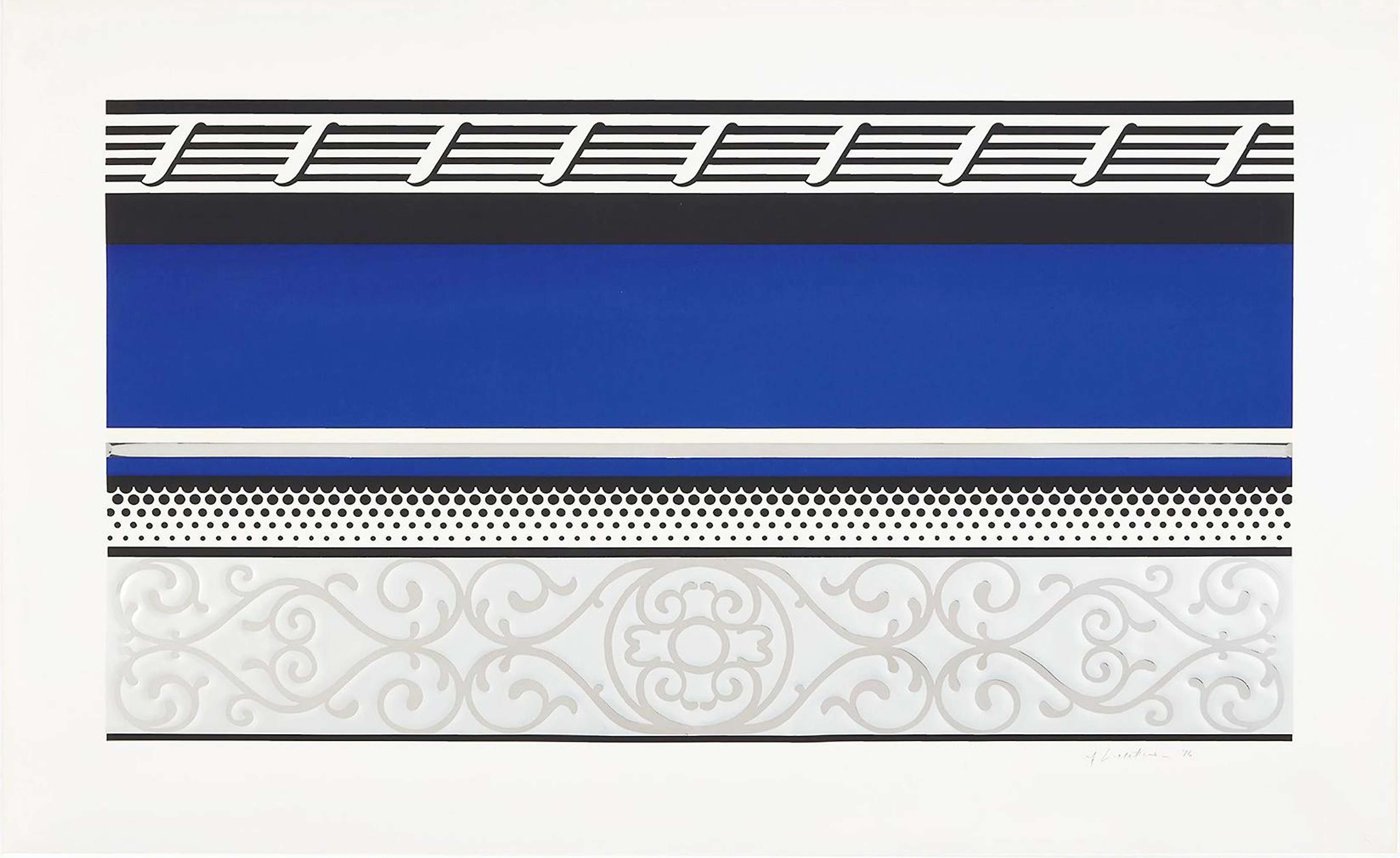 Entablature V - Signed Print by Roy Lichtenstein 1976 - MyArtBroker