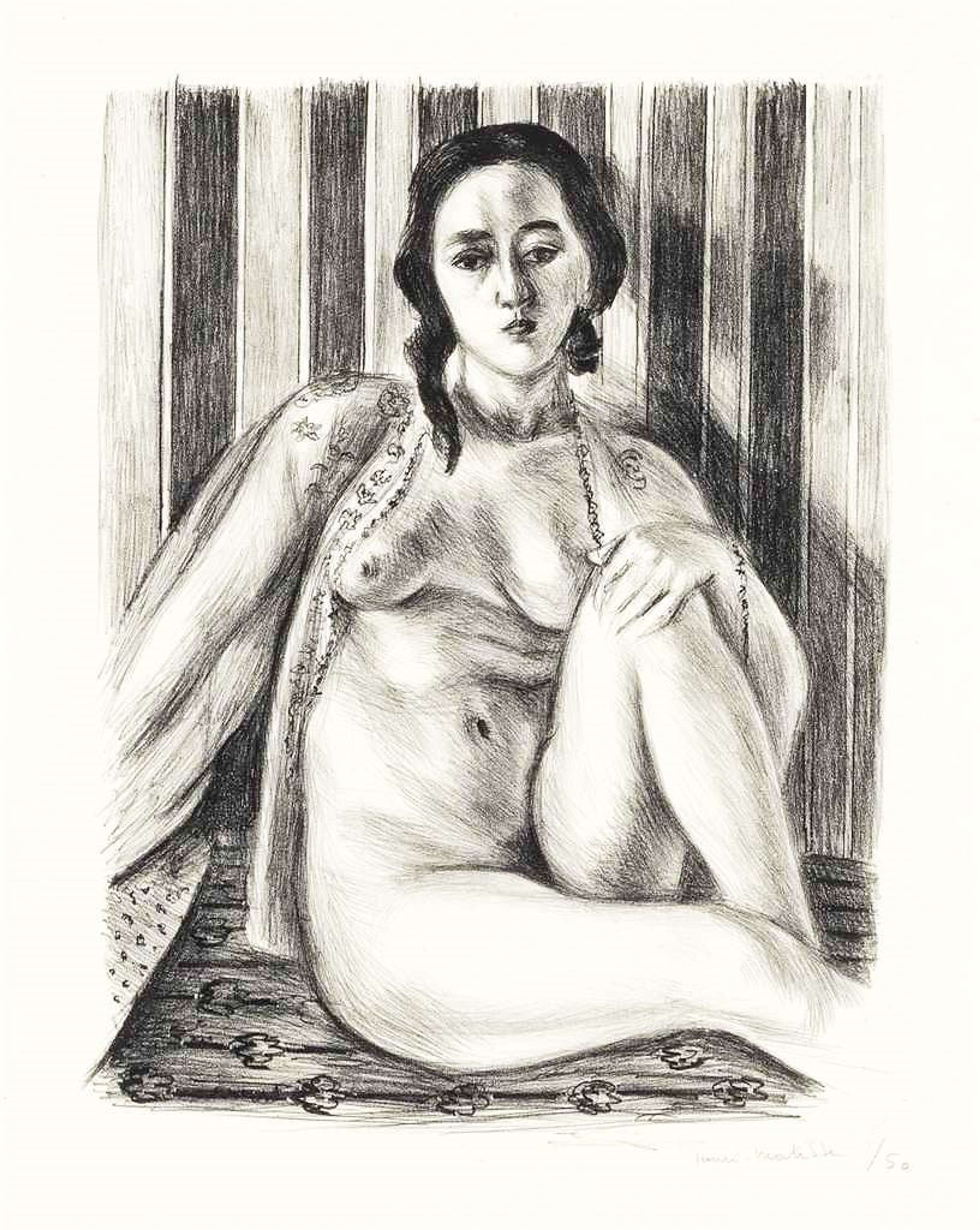 Nu Assis La Chemise De Tulle - undefined by Henri Matisse 1925 - MyArtBroker