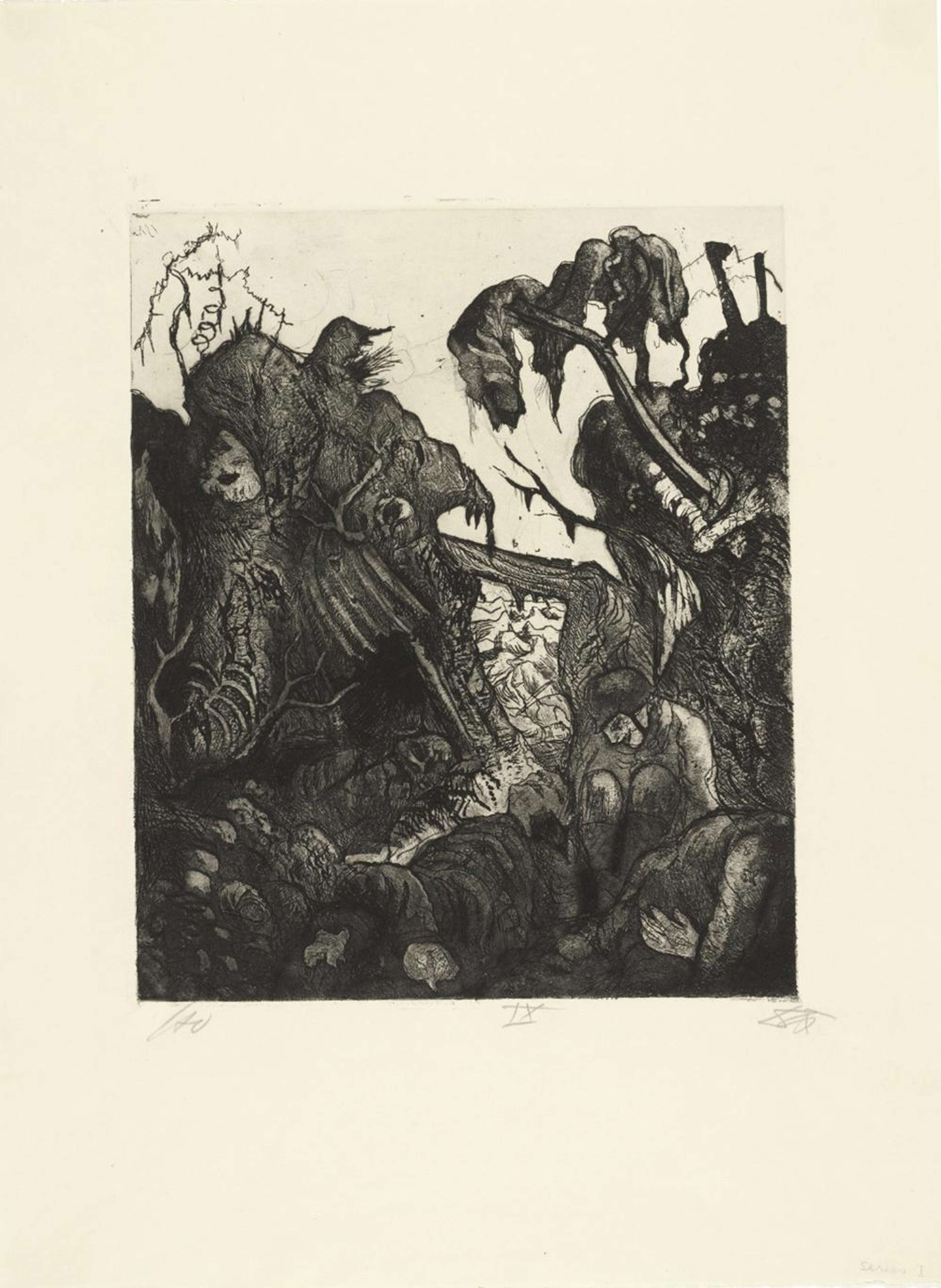 Disintegrating Trench - Signed Print by Otto Dix 1924 - MyArtBroker