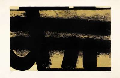 Lithographie No. 35 - Signed Print by Pierre Soulages 1974 - MyArtBroker
