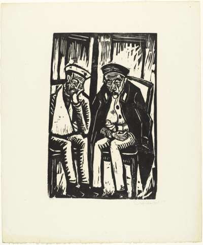 Two Wounded Soldiers - Signed Print by Erich Heckel 1914 - MyArtBroker