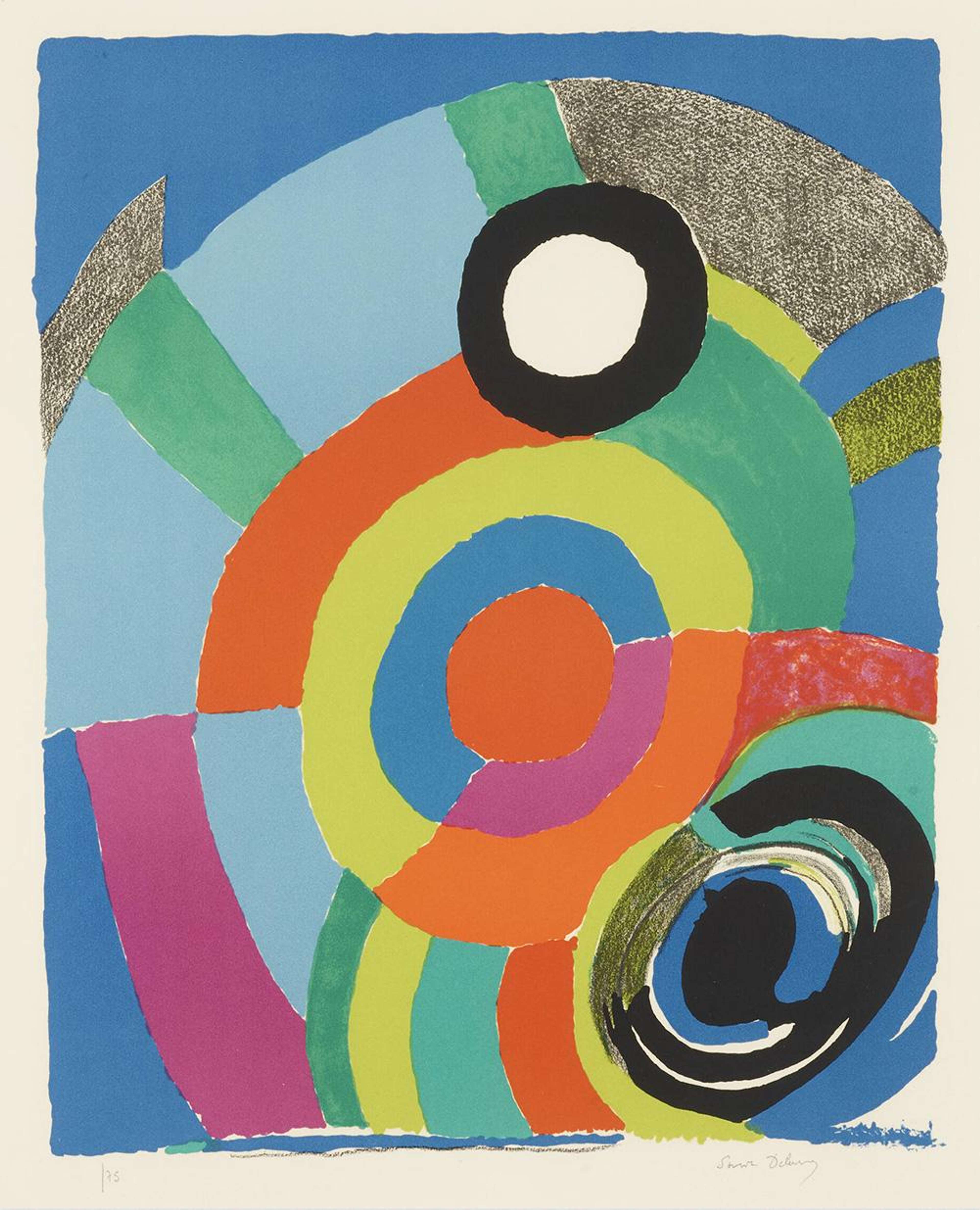 Thunderbird - Signed Print by Sonia Delaunay 1973 - MyArtBroker