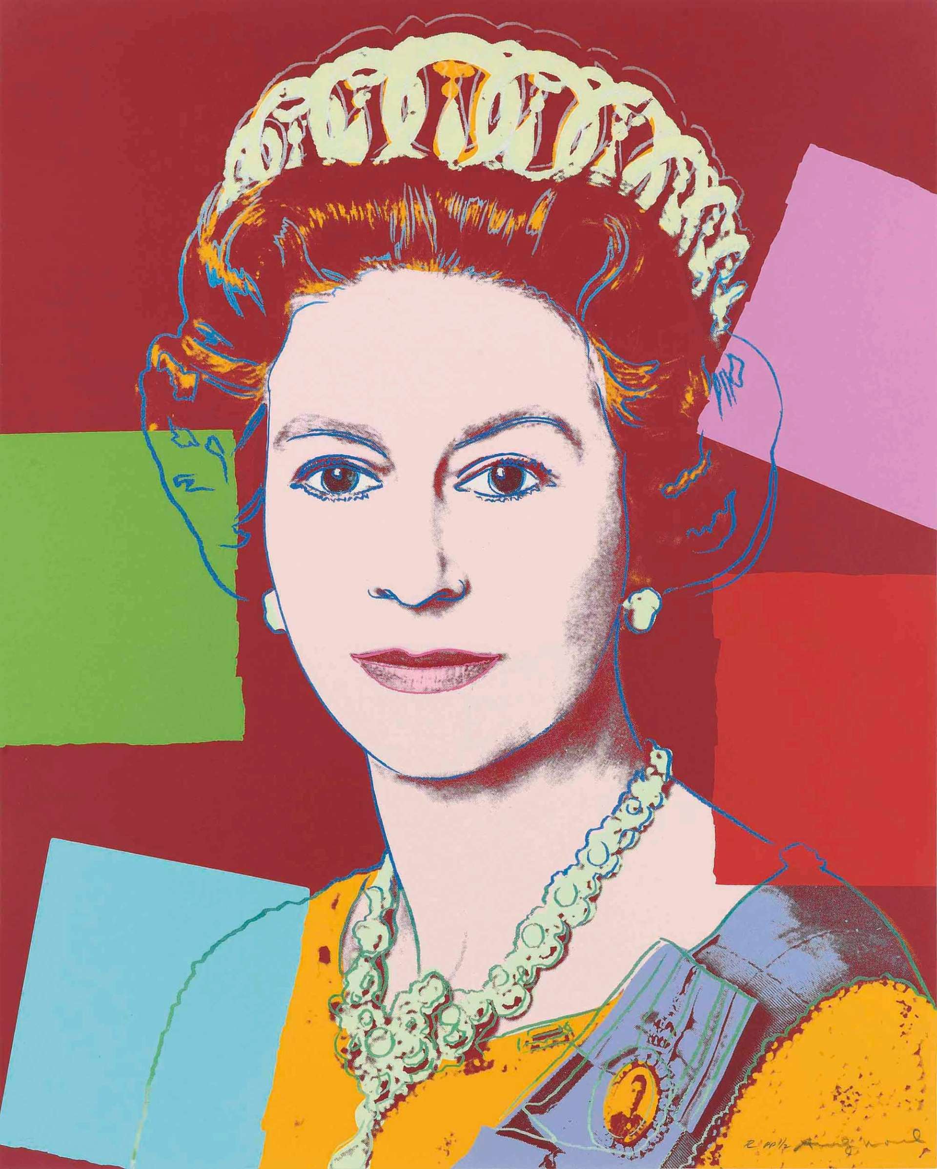 Queen Elizabeth II (F. & S. II.334) by Andy Warhol
