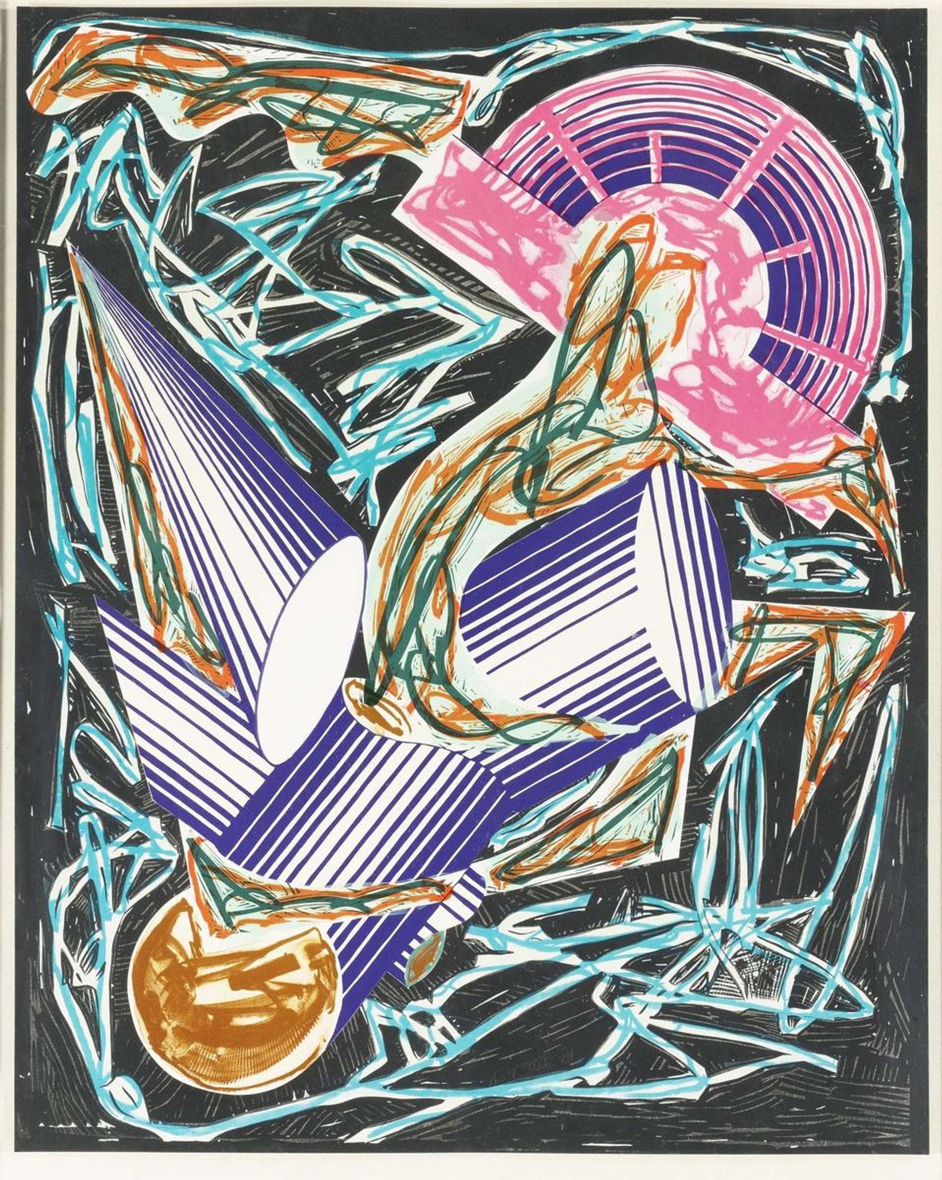 Front Cover - Signed Print by Frank Stella 1982 - MyArtBroker