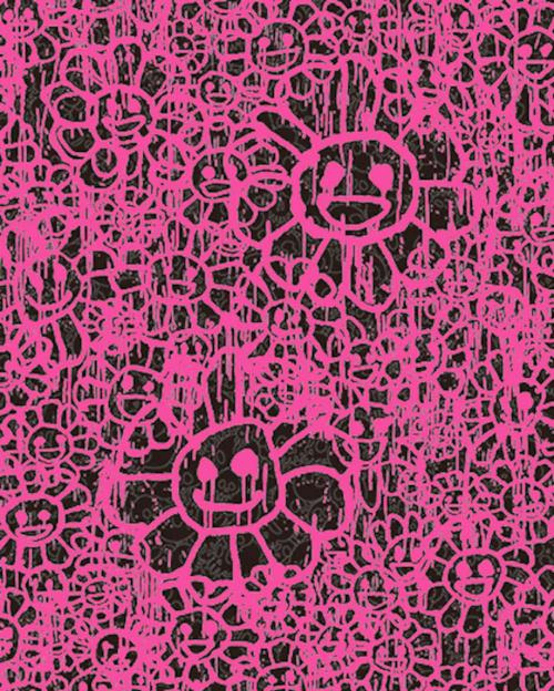 Madsaki Flowers A (pink) - Signed Print by Takashi Murakami 2017 - MyArtBroker