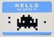 Hello My Game Is (blue) - Signed Print