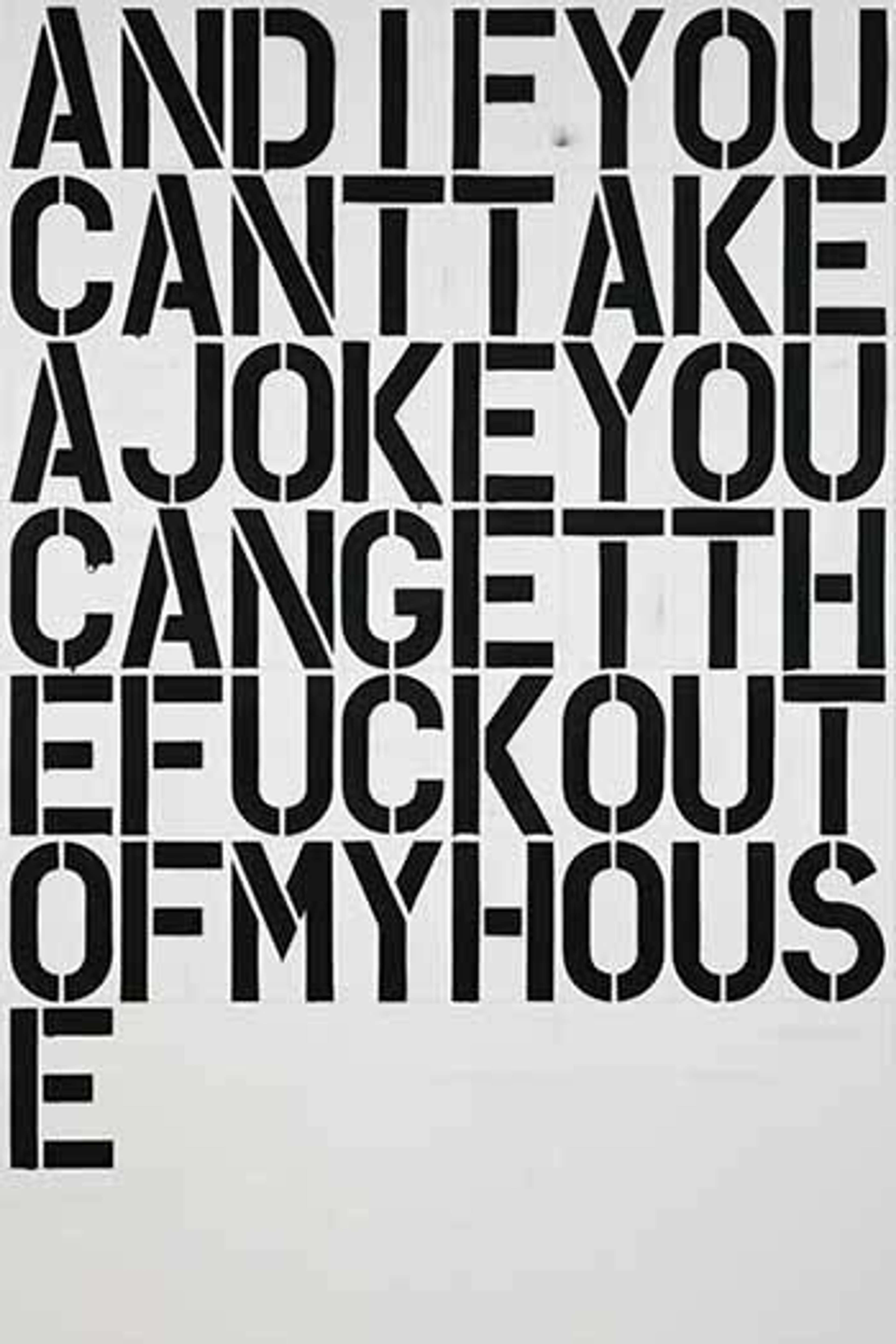 And If You by Christopher Wool
