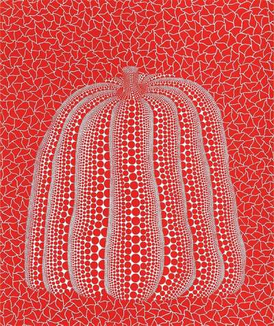 Red Pumpkin, Kusama 154 - Signed Print by Yayoi Kusama 1992 - MyArtBroker