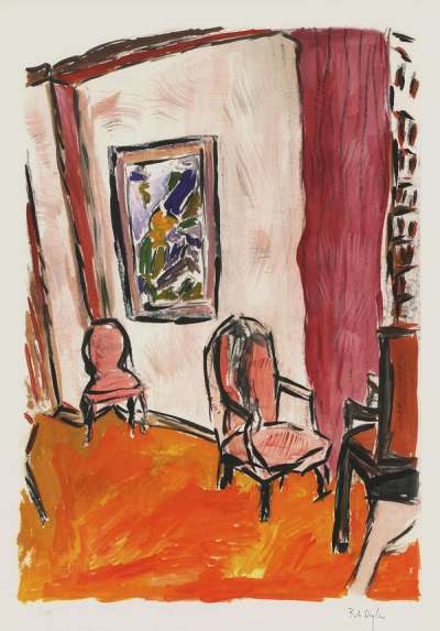 Three Chairs (2009) - Signed Print by Bob Dylan 2009 - MyArtBroker