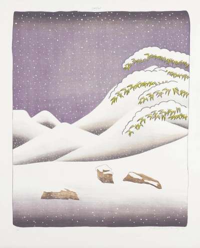 Snow - Signed Print by David Hockney 1973 - MyArtBroker