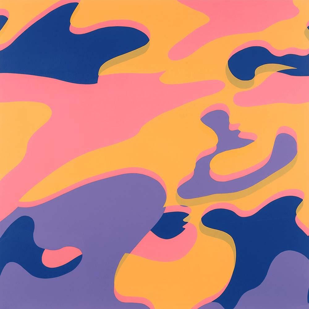 額装済/camouflage 1987/アンディウォーホル/ポスター/インテリア 絵画 名画 アンディ・ウォーホル CAMOUFLAGE, 1987(カモフラージュ