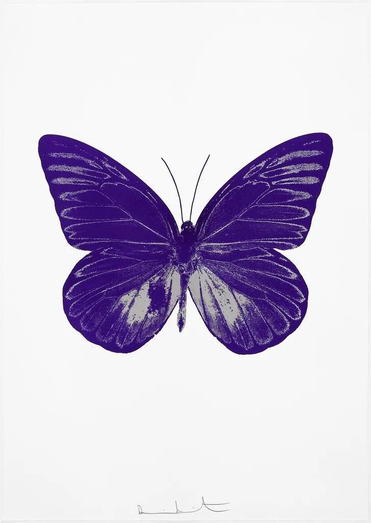 Damien Hirst The Souls I (imperial purple, silver gloss) (Signed