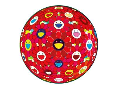 Flower Ball: Red - Signed Print by Takashi Murakami 2012 - MyArtBroker