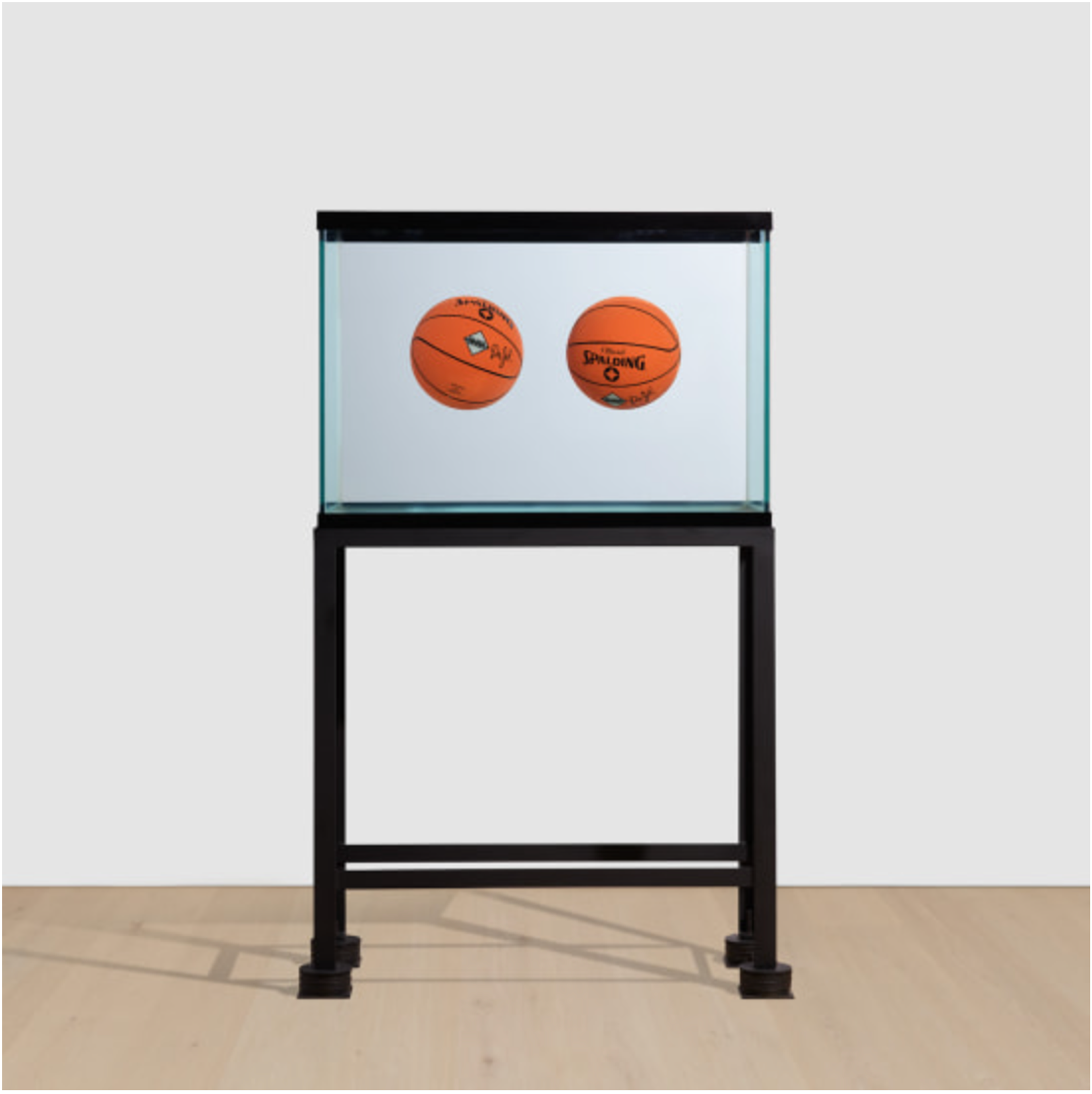 Two Ball Total Equilibrium Tank (Spalding Dr. J Silver Series) by Jeff Koons - Phillips