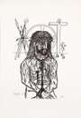 Francis Newton Souza: Christ - Signed Print