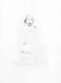 David Hockney: Portrait Of Richard Hamilton - Signed Print