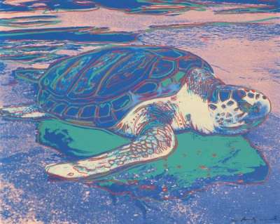 Andy Warhol: Sea Turtle (F. & S. II. 360A) - Signed Print