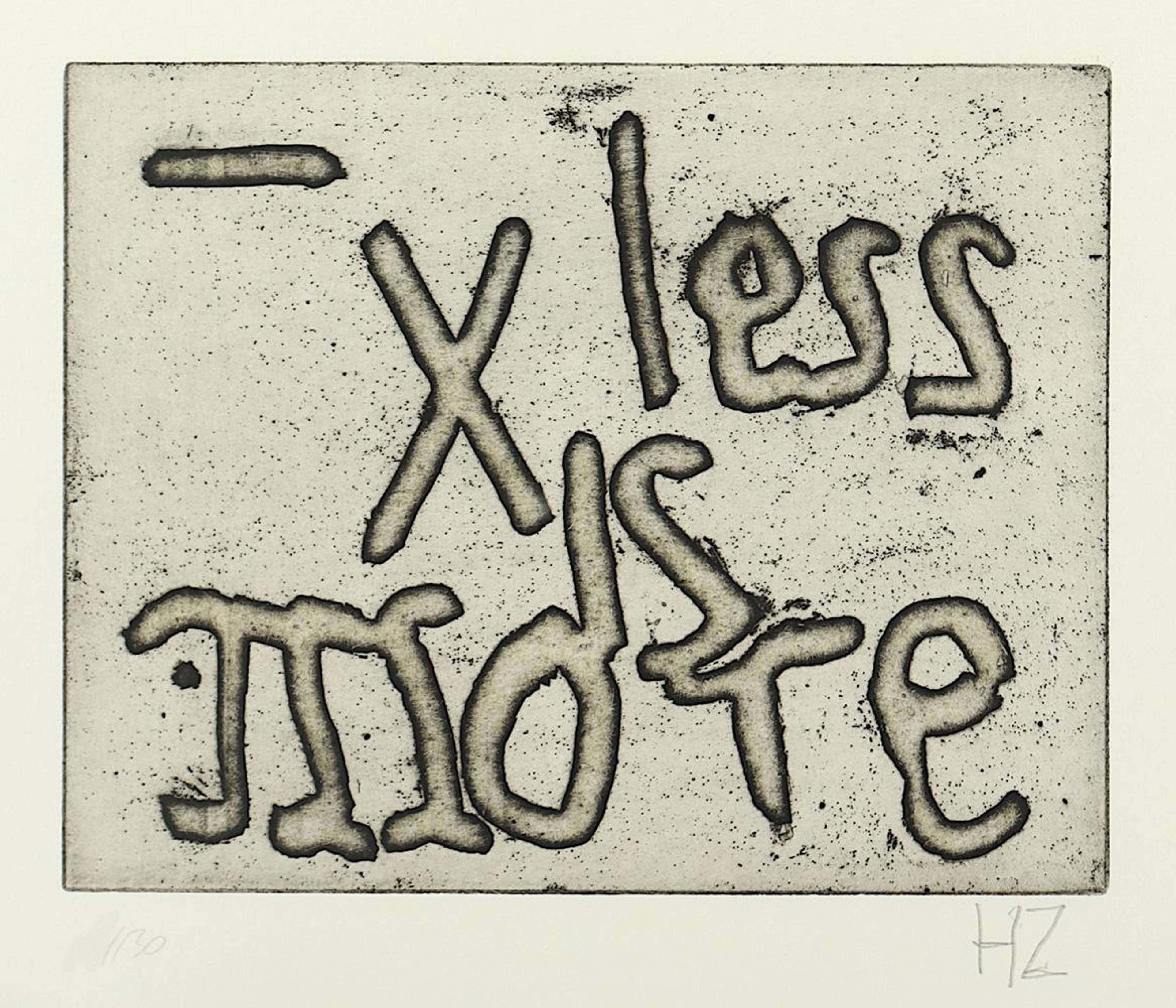 Less Is More - Signed Print by Herbert Zangs 2000 - MyArtBroker