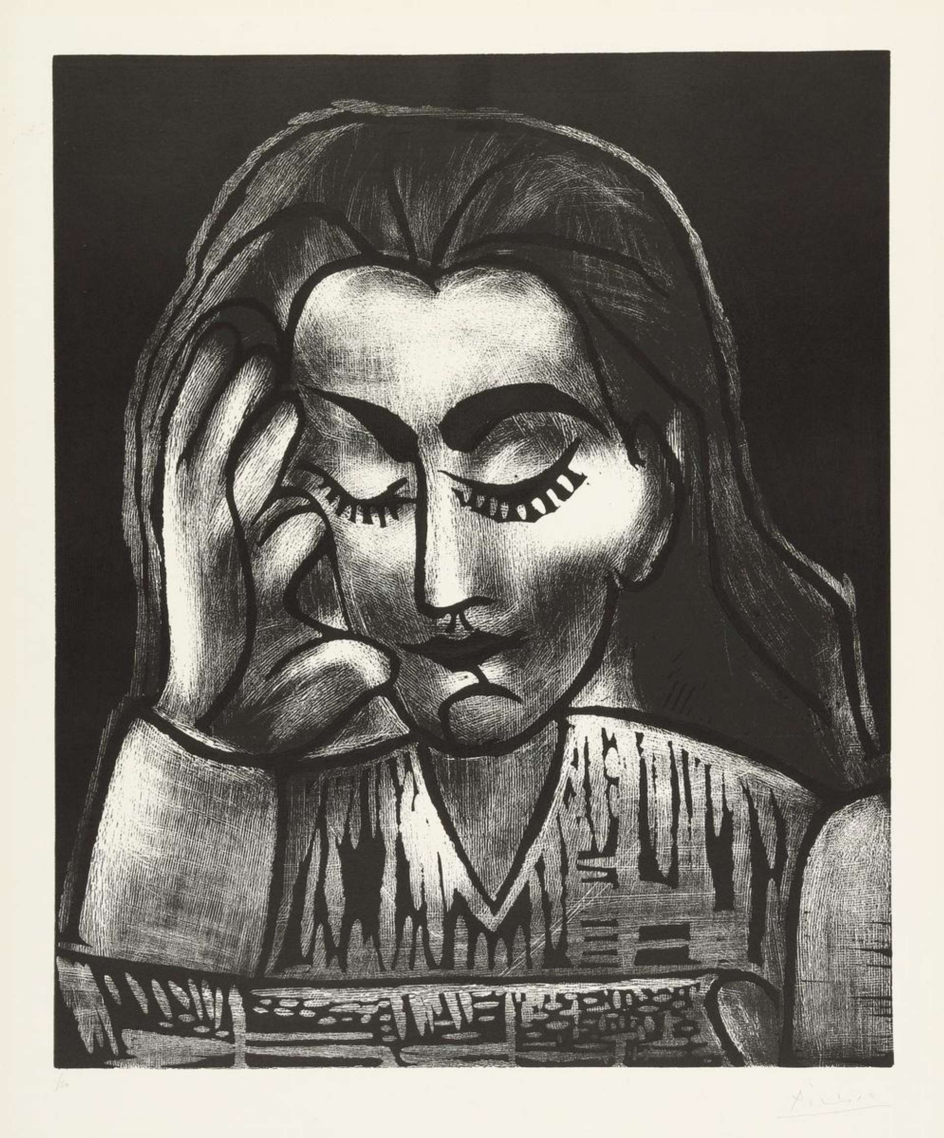 Jacqueline Lisant - Signed Print by Pablo Picasso 1964 - MyArtBroker