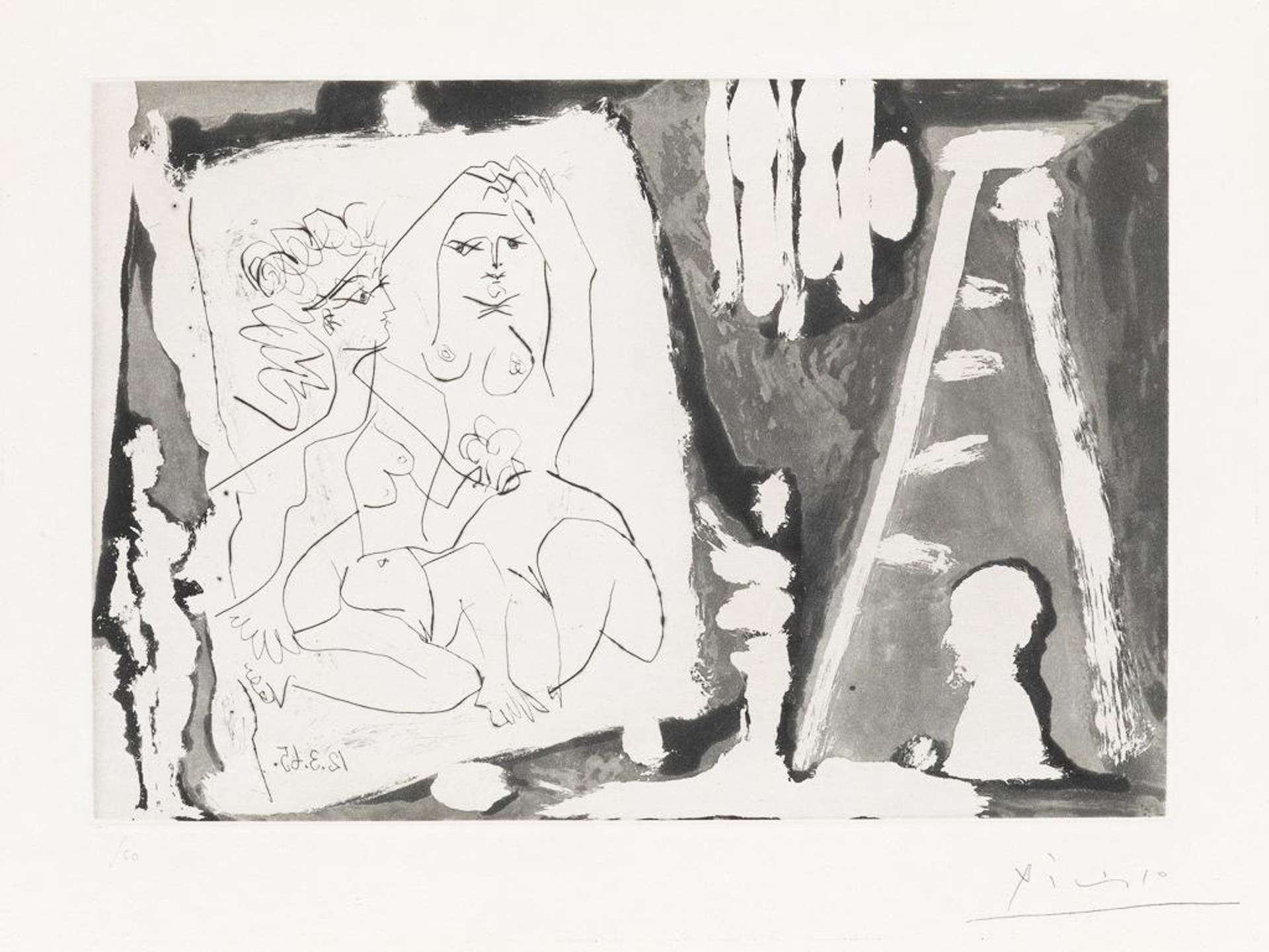 Dans Atelier - Signed Print by Pablo Picasso 1965 - MyArtBroker