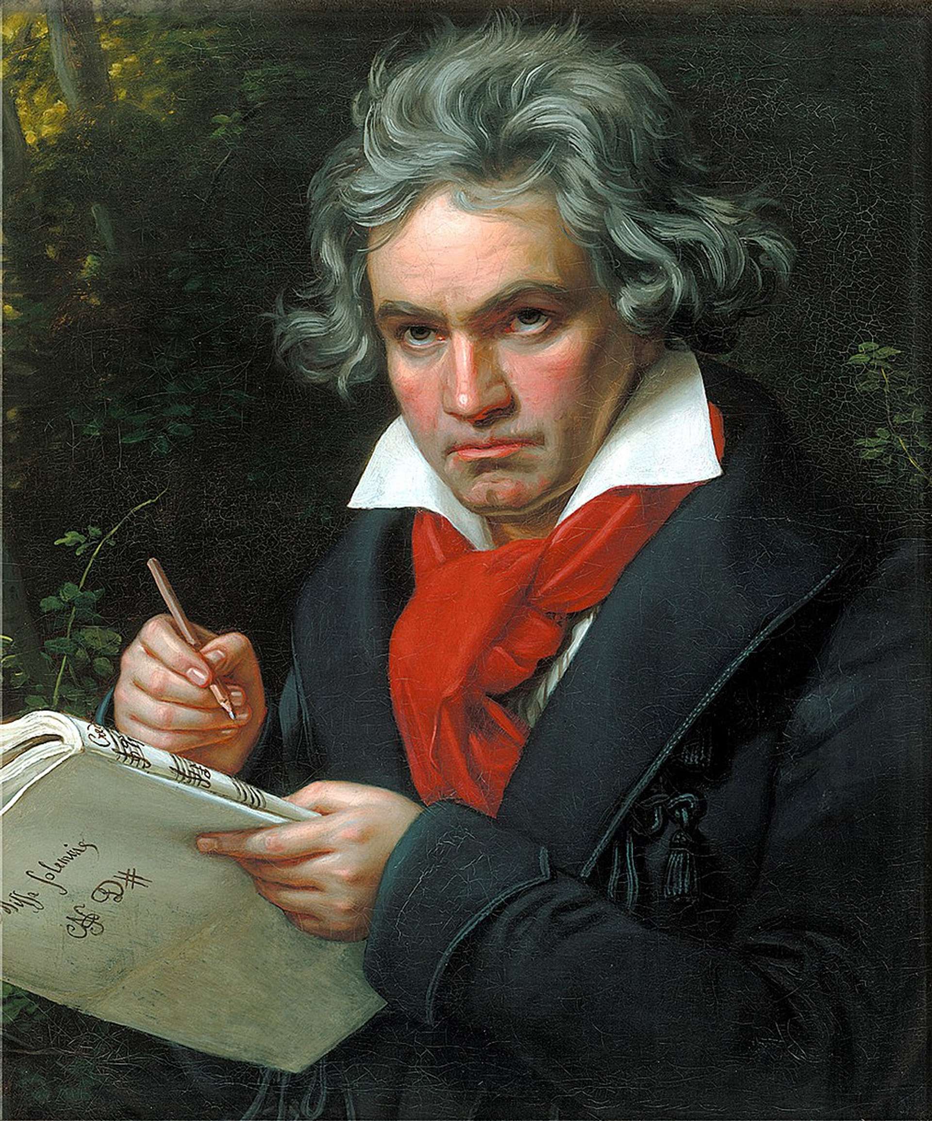 Painting of Ludwig Van Beethoven by Joseph Karl Stieler