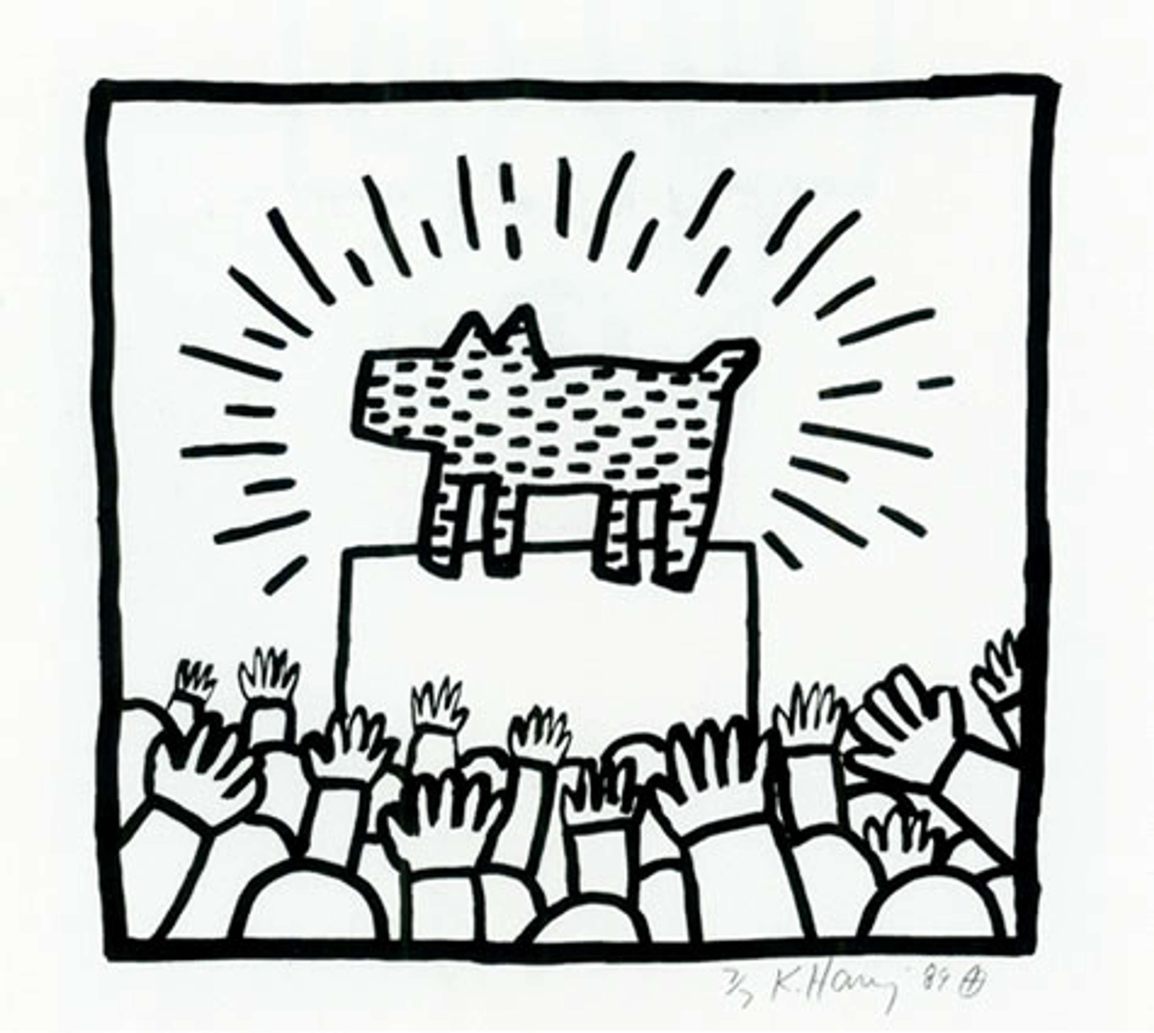 Untitled 1989 - Signed Print by Keith Haring 1989 - MyArtBroker