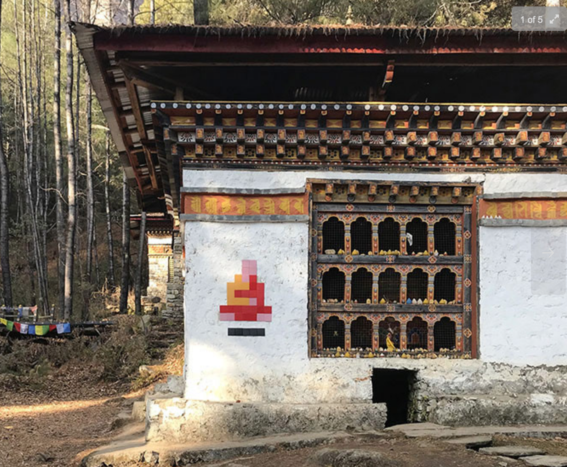 Bhutan Mosaic by Invader