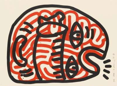 Ludo 2 - Signed Print by Keith Haring 1985 - MyArtBroker