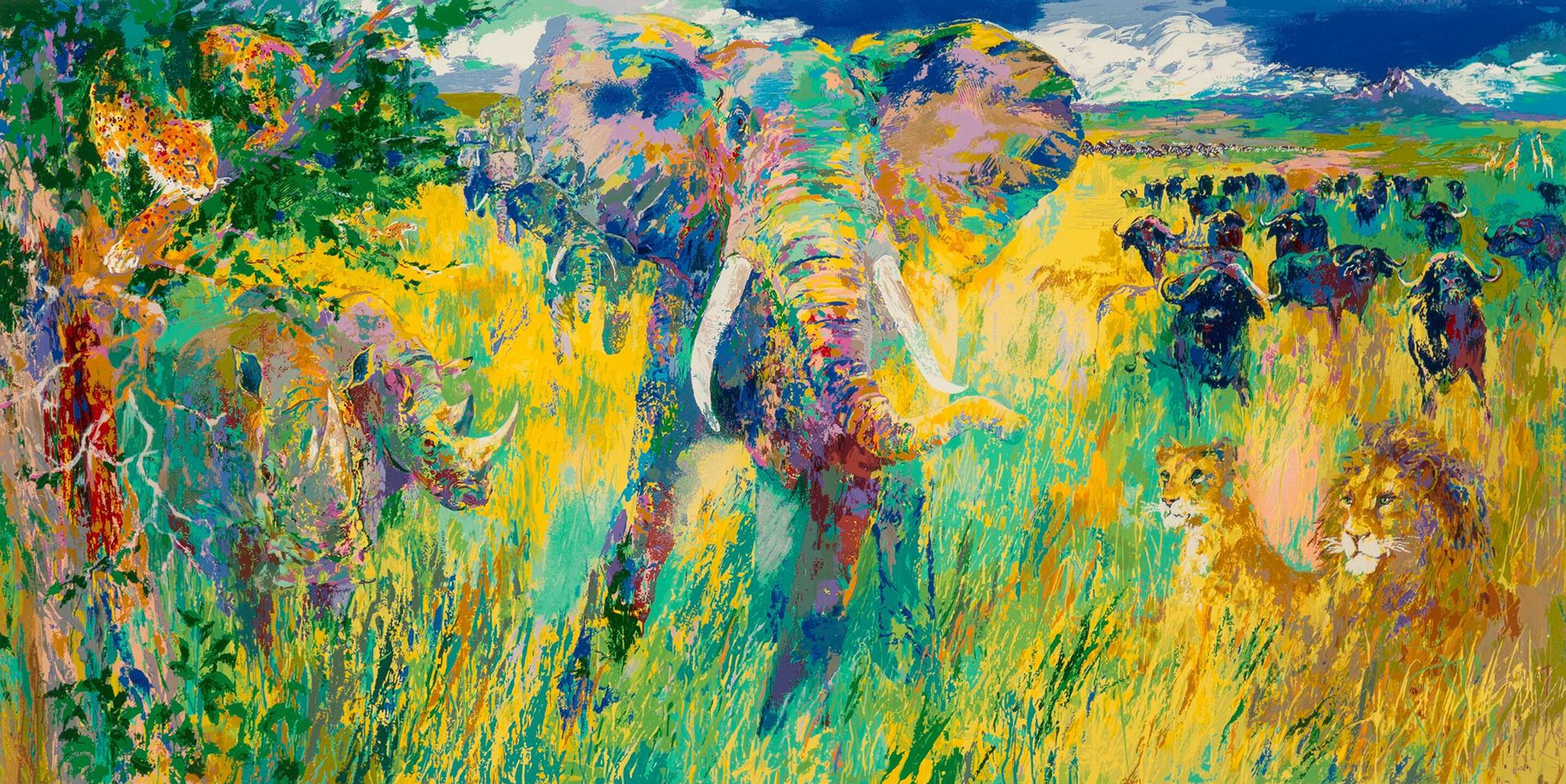 The Big Five - Signed Print by Leroy Neiman 2001 - MyArtBroker