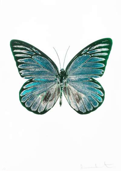 Damien Hirst: The Souls I (emerald green, turquoise, cool gold) - Signed Print