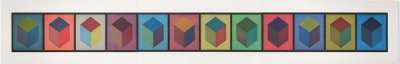 Twelve Cubes (Triptych) - Signed Print by Sol Lewitt 1995 - MyArtBroker