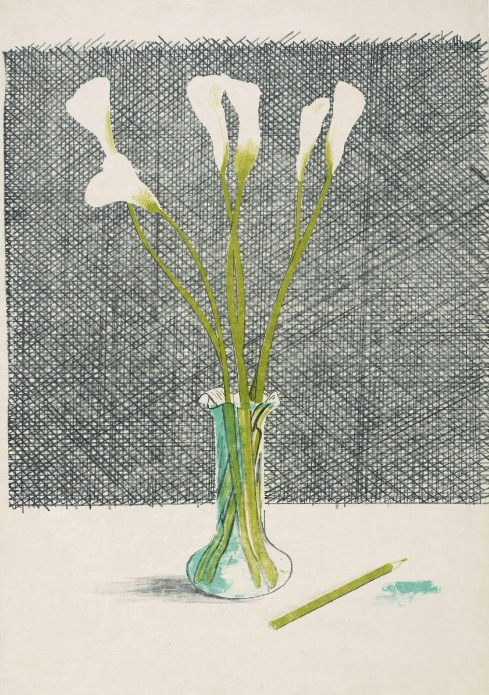 Lillies - Signed Print by David Hockney 1971 - MyArtBroker