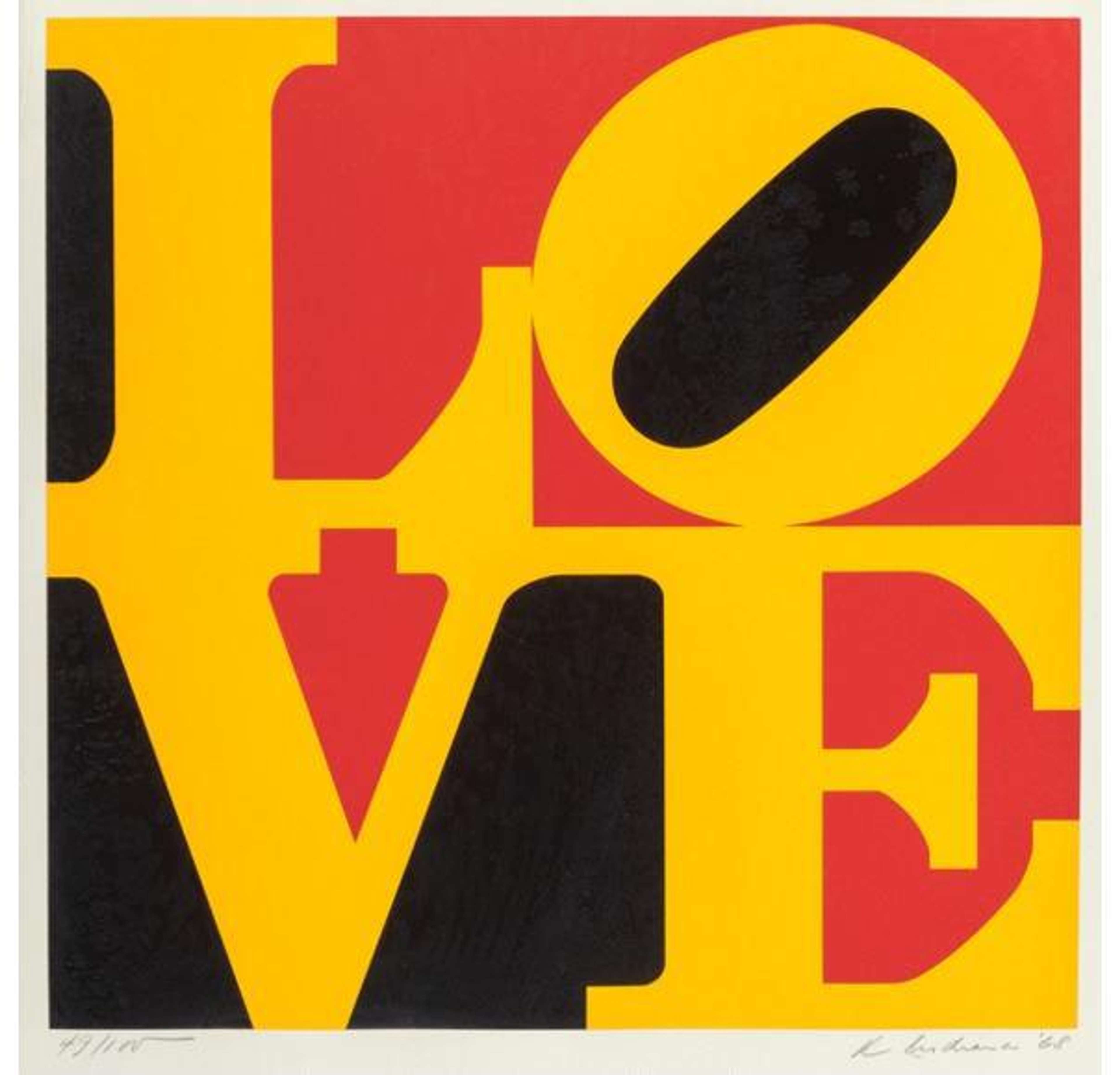 German Love - Signed Print by Robert Indiana 1968 - MyArtBroker